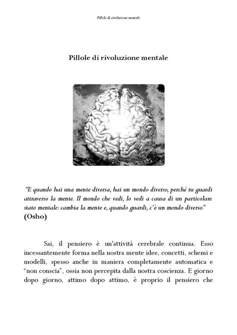 Pillole Di Rivoluzione Mentale Cambia Per Sempre La Tua Vita In Poche