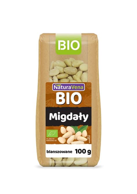 MIGDAŁY BLANSZOWANE BIO 100 g NATURAVENA NATURAVENA BIO Sklep