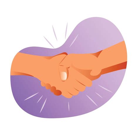 Handshake vector flat icon. Isolated hand shake emoji illustration ...