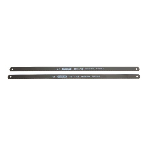 Stanley 2 Piece 18tpi Hacksaw Blade Black 12inch Stanley All Brands