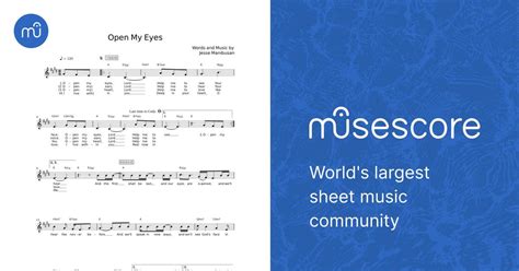 Open My Eyes Jesse Manibusan Sheet Music For Synthesizer Solo