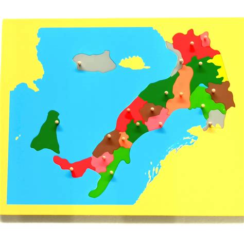 Mapa Puzzle Italia Montessori Juegos Y Materiales Educativos Montessori