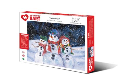 Snowmen 1000 Pieces Hart Puzzles Puzzle Warehouse