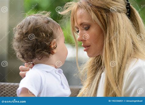 Blonde Mom And Young Son Telegraph