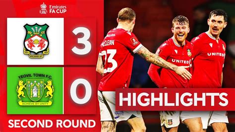 Wrexham 3 0 Yeovil Town Wrexham March Into The Third Round