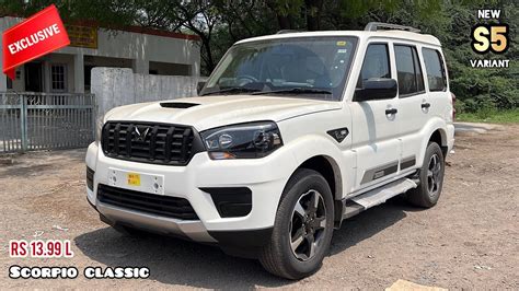 New Mahindra Scorpio Classic S New Variant Rs L Sits