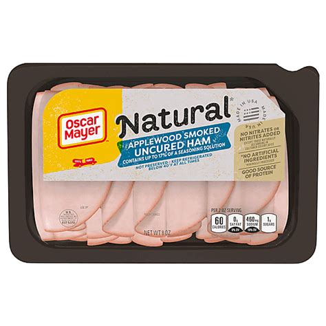 Oscar Mayer Ham Applewood Smoked Uncured 8 Oz Ham Jumbo Foods