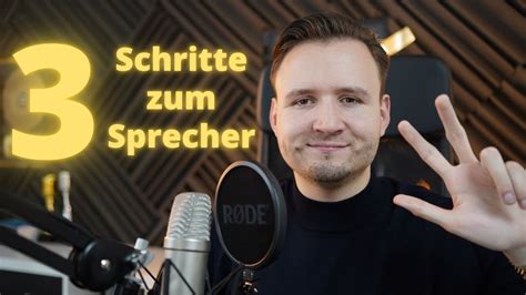 3 Schritte um Sprecher zu werden für Hörbücher und Voice Over YouTube