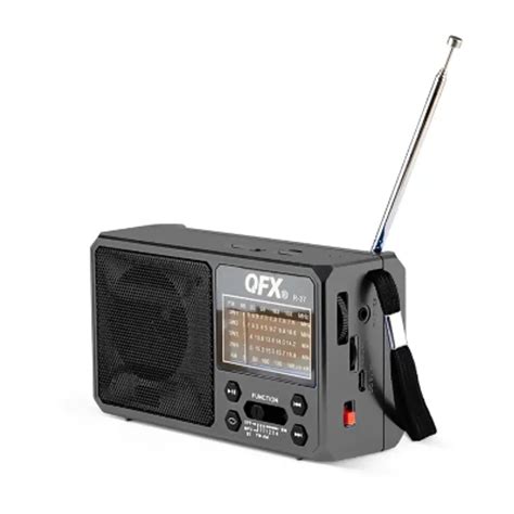 Qfx Am Fm Sw Solar Radio With Speaker Rechargeable Battery