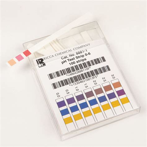 RICCA CHEMICAL, 0.5 pH, 4 in Overall Lg, pH Test Strips - 45D964|R8881000-Each - Grainger