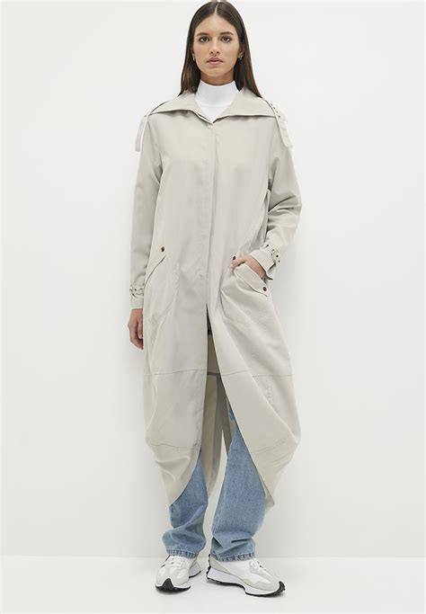 Hooded Trench Coat Grey Dailyfriday Coats Superbalist