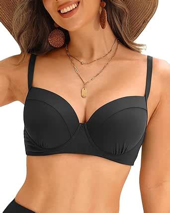 Amazon Tempt Me Underwire Push Up Bikini Top Women Swimsuit Tops Bathing Suit Bra Top