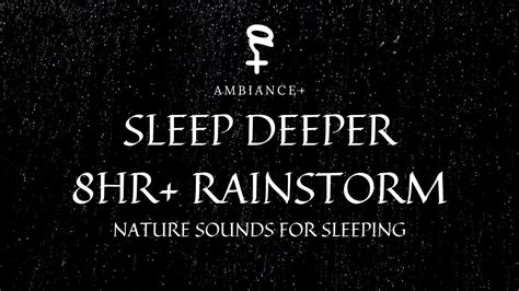 Sleep Deeper Hr Rainstorm Black Background With Rain Pouring Down Hd