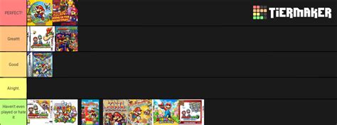 Mario RPGs Tier List Community Rankings TierMaker