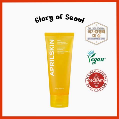 Aprilskin Real Calendula Peel Off Pack 100g Shopee Brasil