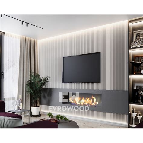 Купить Стеновая панель PL08 из МДФ окрашенная белая Evrowood - 3D ...