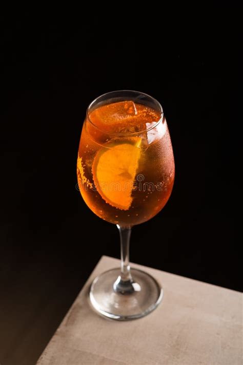 Refreshment Aperol Spritz Cocktail Classic Italian Summer Aperitif Stock Image Image Of Club