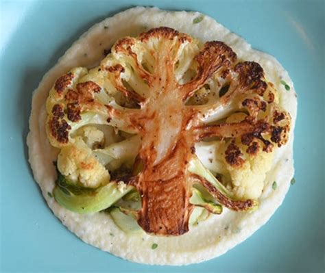 Cauliflower Steaks With Cauliflower Purée Once Upon A Chef