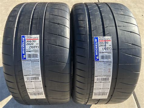 Set Of Two Brand New Zr Y Michelin Pilot Sport Cup Fp