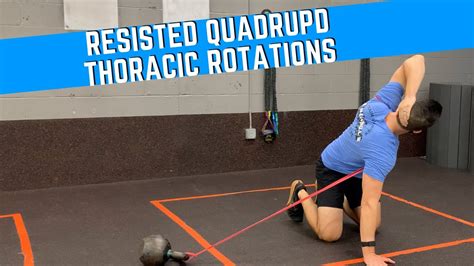 Resisted Quadruped Thoracic Rotations Youtube