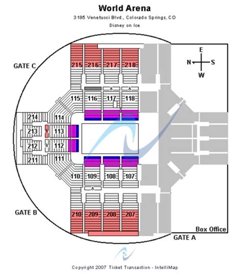 World Arena Seating Chart Row