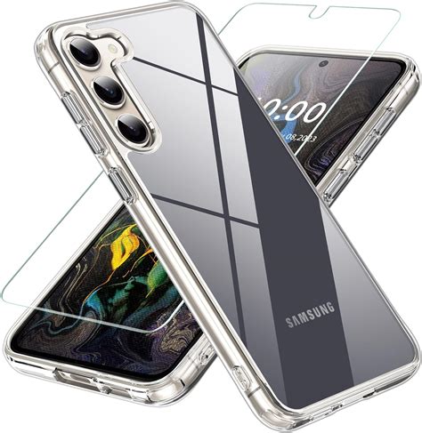 AMILIFECASES Clear Case For Samsung Galaxy S23 Plus Non Yellowing