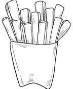 Coloriages Frites Coloriages Gratuits Imprimer