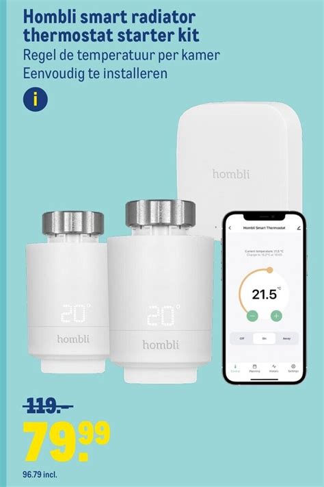 Hombli Smart Radiator Thermostat Starter Kit Aanbieding Bij Makro