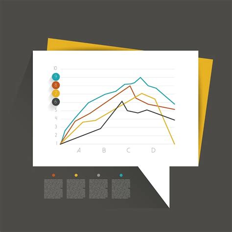 Exemplo De Gráfico De Design Plano De Negócios Gráfico De Infográficos Vetor Premium