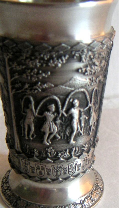 Vintage Pewter Shot Glass Sks Zinn Germany