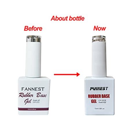 FANNEST Rubber Builder Base Gel For Nails In A Bottle Elastic Base Coat Sheer Clear Nude Pink