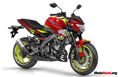 Modifikasi Striping Yamaha New Vixion R Red Livery Shark Motoblast