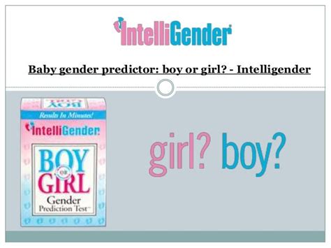 Baby Gender Predictor: Boy or Girl? - Intelligender