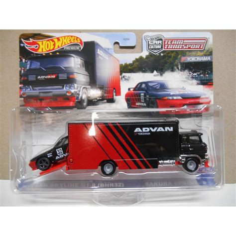 Nissan Skyline Gt R Bnr Advan Sakura Team Transport Hot Wheels Bcn Stock Cars
