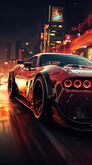 Premium AI Image | realistic sportive car photography wallpaper