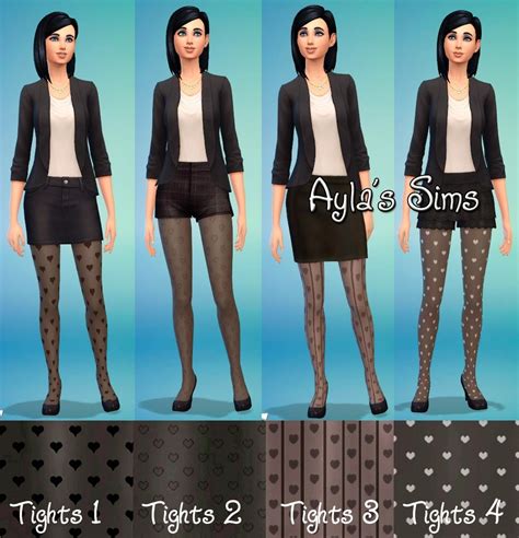 Sims4ccfinds Sims 4 Heart Tights By Ayla Sims Emily Cc Finds