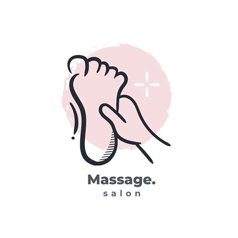 Salon De Massage Spa Icône Illustration Vectorielle De Doodle Logo