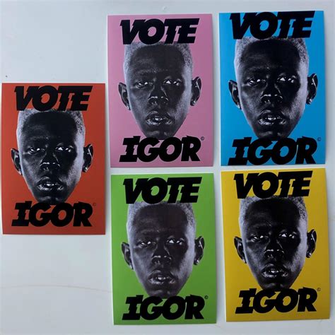 Tyler The Creator Vote Igor Posters Are Back 6 X Depop