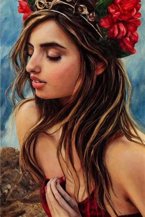 Ana De Armas Greek Goddess Painting Stable Diffusion Openart