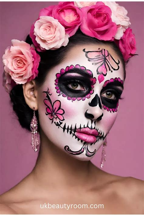 17 Pretty Sugar Skull Makeup Ideas For Halloween Sugar Skull Face