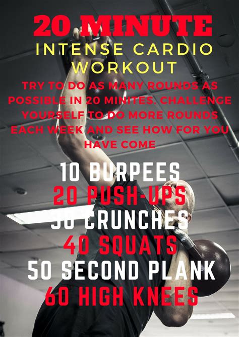 Cardio Workout Exercises List