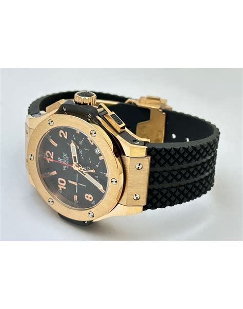 Hublot Big Bang Rose Gold 2 Black Rubber Strap Watch