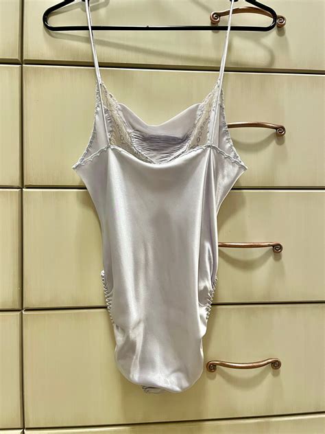Satin Teddy Bodysuit Lingerie Wedding Honeymoon Anniversary Etsy