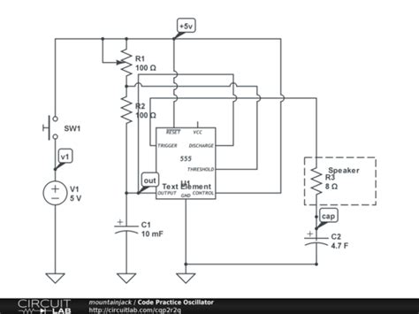 Code Practice Oscillator Circuitlab