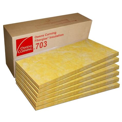 OWENS CORNING 703 Rigid Fiberglass 4 X2 Panels 2 Inch Thick 6pk In