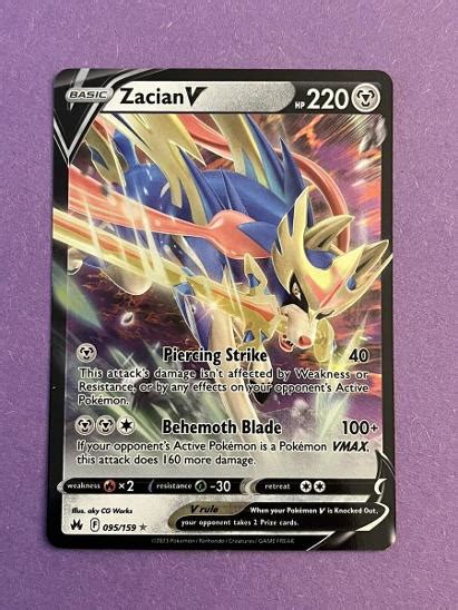 Pokemon Tcg Karty Zacian V Crown Zenith Aukro