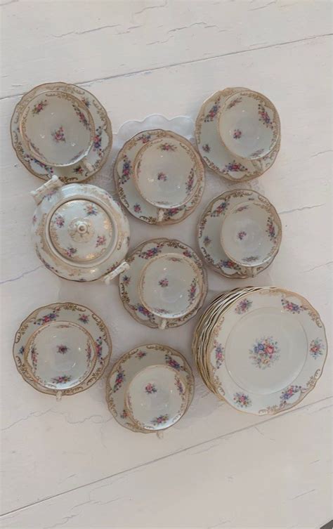 K A Krautheim Selb Bavarian China Porcelain Tea Set Made In Germany