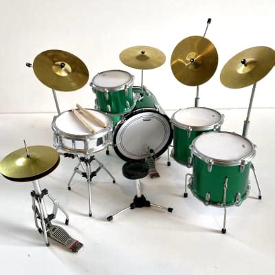 John Bonham Led Zeppelin Tribute Mini Drum Set Replica Reverb