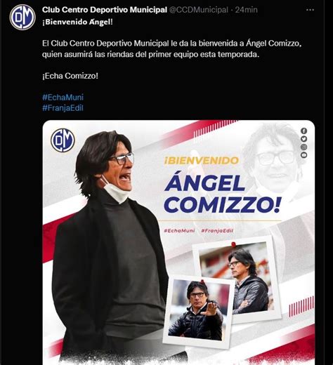 Ángel Comizzo regresa al Perú para dirigir a Deportivo Municipal en el