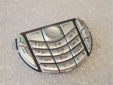 Original Nokia 3310 3330 Tastatur Keypad Keymat Silber Silver